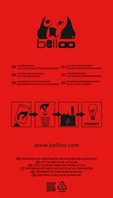 Belloo Hundekotbeutel rot