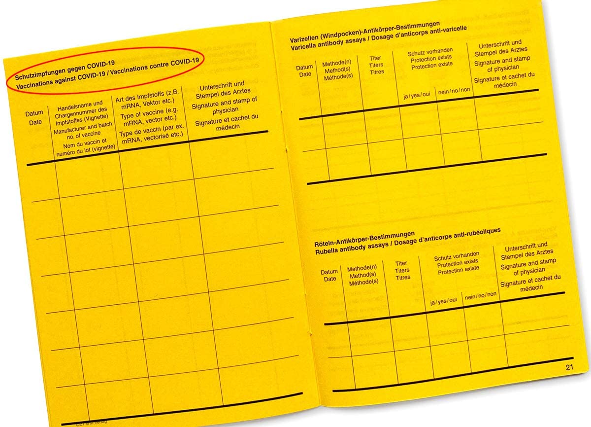 Internationaler Impfpass impfausweis 2