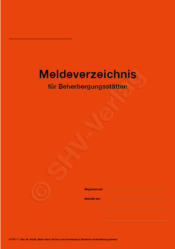 meldeverz_ium_286 Meldeverzeichnis für Beherbergungsstätten Titel